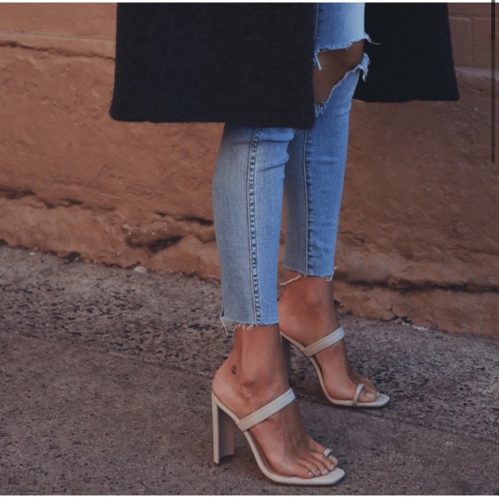 Tony Bianca Sierra Heels in Stone Lycra